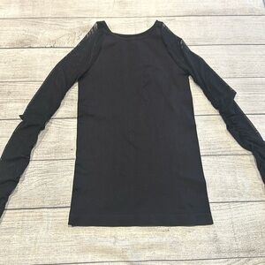 Women’s Intimately by Free People XS/S black mesh sleeve top
